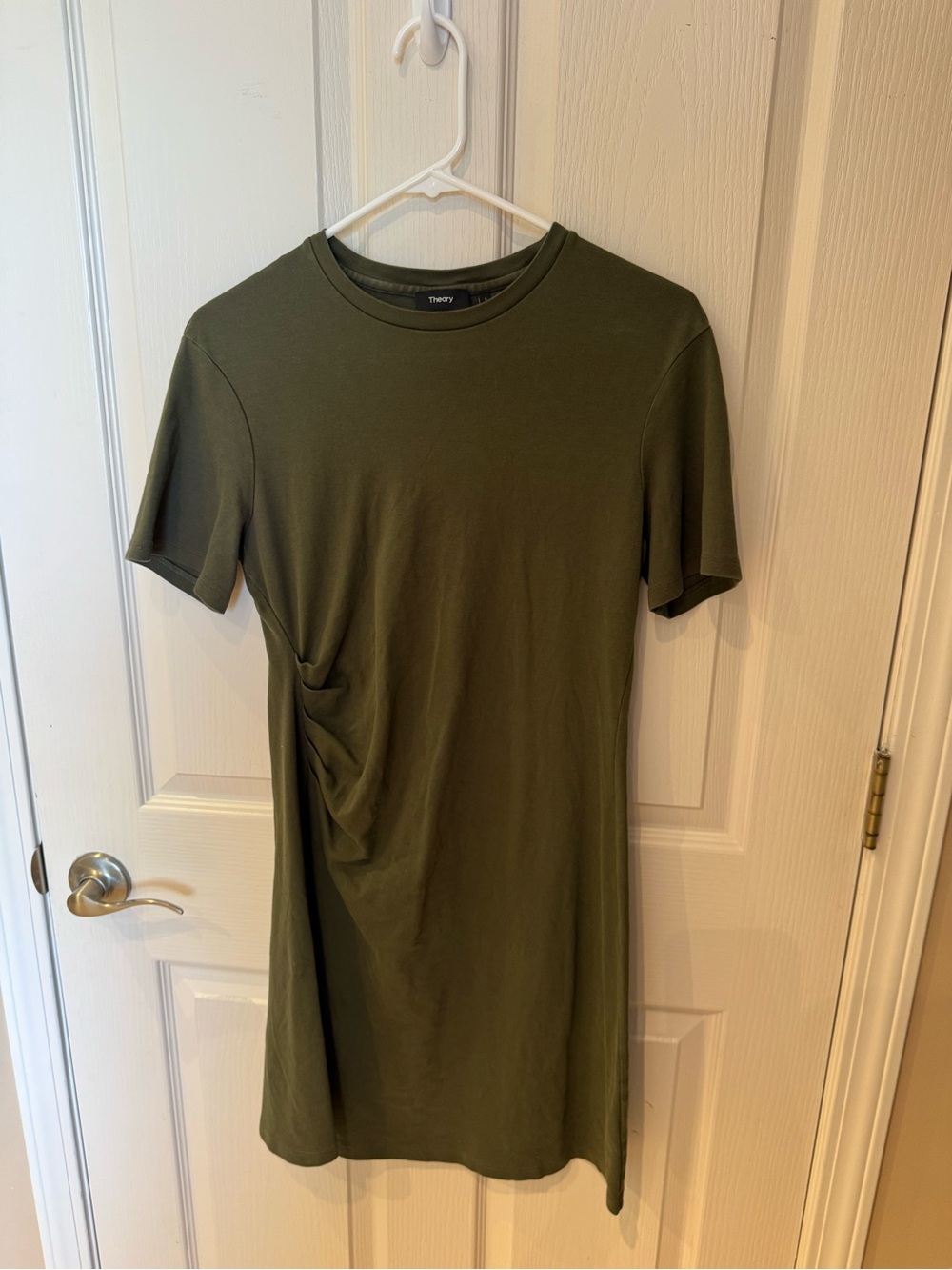 Theory Side Drape Tee Dress size M